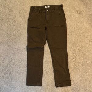 PAIGE Mayslie Women’s Dark Brown / Olive Pants
